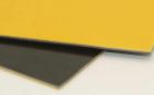 Intercalaire en G10, la feuille bicolore, jaune, noir, ref:Int-G10-jnr