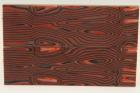 Plaquettes de Micarta Prmium, motif Zbre rouge, ref:PMicZr47419