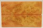 Plaquettes pour la coutellerie, Loupe d'Erable Ngundo stabilise orange, ref:PLpErs55122o