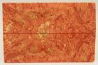 Plaquettes pour la coutellerie, Loupe d'Erable Ngundo stabilise orange, ref:PLpErs60564o