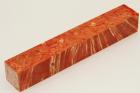 Carrelet  stylo, Loupe d'Erable Ngundo stabilis orange, ref:SLpErs60840o