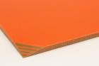 Plaque de Micarta+, orange/vert, ref:PMic-orange-ve