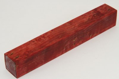 Carrelet à stylo, Bouleau de Carélie stabilisé rouge, ref:SBMs51344r