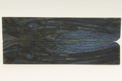Chasse de rasoir, Hêtre échauffé stabilisé bleu, ref:RAHs54857b
