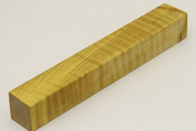 Carrelet à stylo, Erable sycomore ondé stabilisé jaune, ref:SESOs57195j