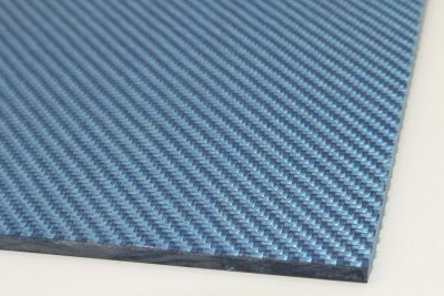 Plaque fibre de verre tissée bleue, ref:PFVTis