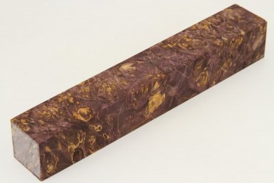 Carrelet à stylo, Loupe d'Erable Négundo stabilisé violet, ref:SLpErs61591vi