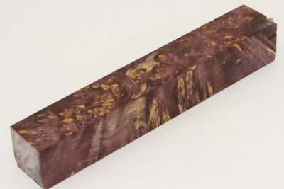 Carrelet à stylo, Loupe d'Erable Négundo stabilisé violet, ref:SLpErs61592vi