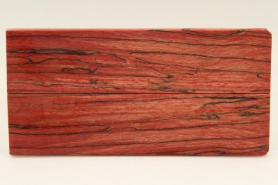 Plaquettes pour la coutellerie, Hêtre échauffé stabilisé rouge, ref:PHs62995r
