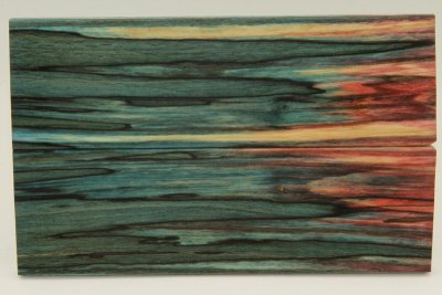Plaquettes pour la coutellerie, Hêtre échauffé stabilisé multicolore, ref:PHs63146mu