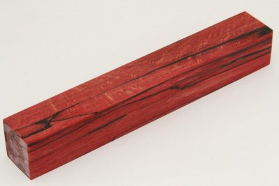 Carrelet à stylo, Hêtre échauffé stabilisé rouge, ref:SHs63445r