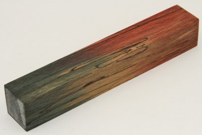 Carrelet à stylo, Hêtre échauffé stabilisé bleu, blanc, rouge ( JO 2024 ), ref:SHs63544mu