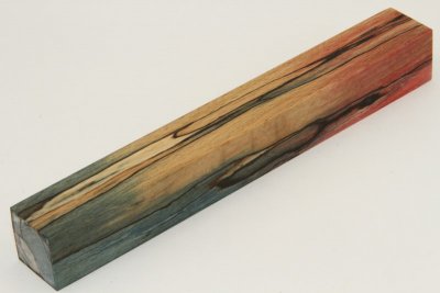 Carrelet à stylo, Hêtre échauffé stabilisé bleu, blanc, rouge ( JO 2024 ), ref:SHs63555mu