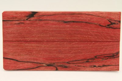 Plaquettes pour la coutellerie, Hêtre échauffé stabilisé rouge, ref:PHs64015r