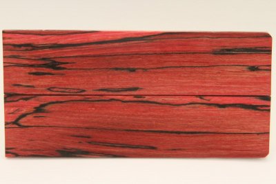 Plaquettes pour la coutellerie, Hêtre échauffé stabilisé rouge, ref:PHs64014r