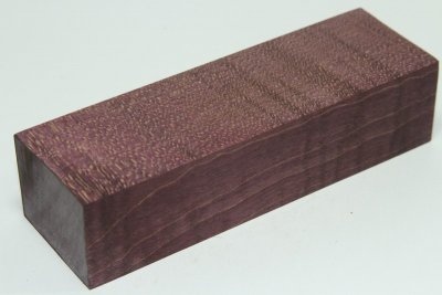 Bloc pour la coutellerie, Erable sycomore ondé sur maille stabilisé violet, ref:BESOs10659vi