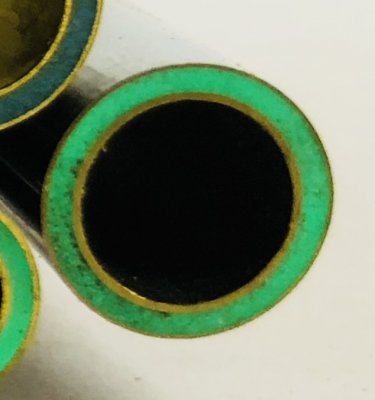 J-Rivet mosaïque, phosphorescent vert, tige de Ø 9 mm x 125 mm, ref:RVmos-LMG9v-F