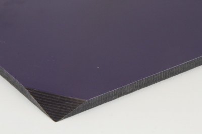 Plaque de Micarta+, violet/noir, ref:PMic-violet-nr