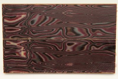 Plaquettes de Micarta Prémium, motif Zèbre violet, ref:PMicZvi41003