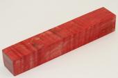 Carrelet à stylo, Erable sycomore ondé stabilisé rouge, ref:SESOs45395r