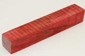 Carrelet à stylo, Erable sycomore ondé stabilisé rouge, ref:SESOs45397r