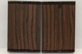 Plaquettes pour pistolet, Ebène de Macassar, ref:PPIEbMac52258