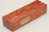 Bloc pour la coutellerie, loupe de Frne stabilis rouge, ref:BLpFrs57116r