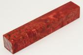 Carrelet à stylo, Bouleau de Carélie stabilisé rouge, ref:SBMs57911r