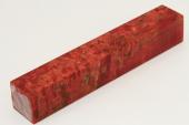 Carrelet à stylo, Bouleau de Carélie stabilisé rouge, ref:SBMs57911r