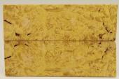 Plaquettes pour la coutellerie, Loupe d'Erable Négundo stabilisé jaune, ref:PLpErs59600j