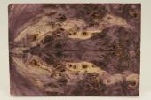 Plaquettes pour la coutellerie, Loupe de Peuplier stabilisé violet, ref:PLpPEs60366vi