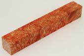 Carrelet  stylo, Loupe d'Erable Ngundo stabilis orange, ref:SLpErs60843o
