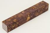 Carrelet  stylo, Loupe d'Erable Ngundo stabilis violet, ref:SLpErs61591vi