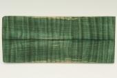 Plaquettes pour la coutellerie, Erable sycomore ondé stabilisé vert, ref:PESOs62440ve
