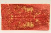 Plaquettes pour la coutellerie, Loupe d'Erable Ngundo stabilis rouge, ref:PLpErs63112r