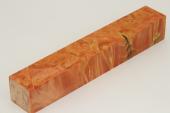 Carrelet à stylo, Loupe d'Erable Négundo stabilisé orange, ref:SLpErs37839o