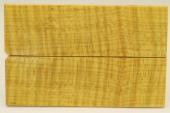 Plaquettes pour la coutellerie, Erable sycomore ondé stabilisé jaune, ref:PESOs44423j