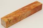 Carrelet  stylo, Loupe d'Erable Ngundo stabilis orange, ref:SLpErs46406o