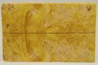 Plaquettes pour la coutellerie, Loupe d'Erable Ngundo stabilis jaune, ref:PLpErs48194j