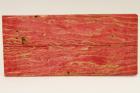 Plaquettes pour la coutellerie, loupe de Frne stabilis rouge, ref:PLpFs53152r