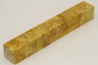 Carrelet  stylo, Loupe d'Erable Ngundo stabilis jaune, ref:SLpErs53748j