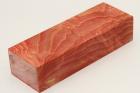 Bloc pour la coutellerie, loupe de Frne stabilis rouge, ref:BLpFrs57117r