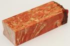 Bloc pour la coutellerie, Loupe d'Erable Ngundo stabilis orange, ref:BLpErs60557o