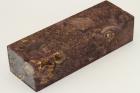 Bloc pour la coutellerie, Loupe d'Erable stabilis violet, ref:BLpErs60622vi