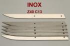 Lame en inox Z40 C13, trempe, mouture  faire, ref:ELameZ40