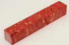 Carrelet  stylo, Loupe d'Erable Ngundo stabilis rouge, ref:SLpErs61587r