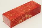 Bloc pour la coutellerie, Loupe d'Erable Ngundo stabilis rouge, ref:BLpErs61669r