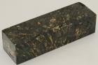 Bloc pour la coutellerie, Loupe d'Erable Ngundo stabilis noir/Vert, ref:BLpErs68322nr