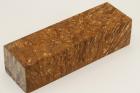 Bloc pour la coutellerie, Loupe d'Erable Ngundo stabilise marron, ref:BLpErs68534ma