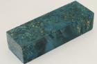 Bloc pour la coutellerie, Loupe d'Erable Ngundo stabilis bleu, ref:BLpErs68582b